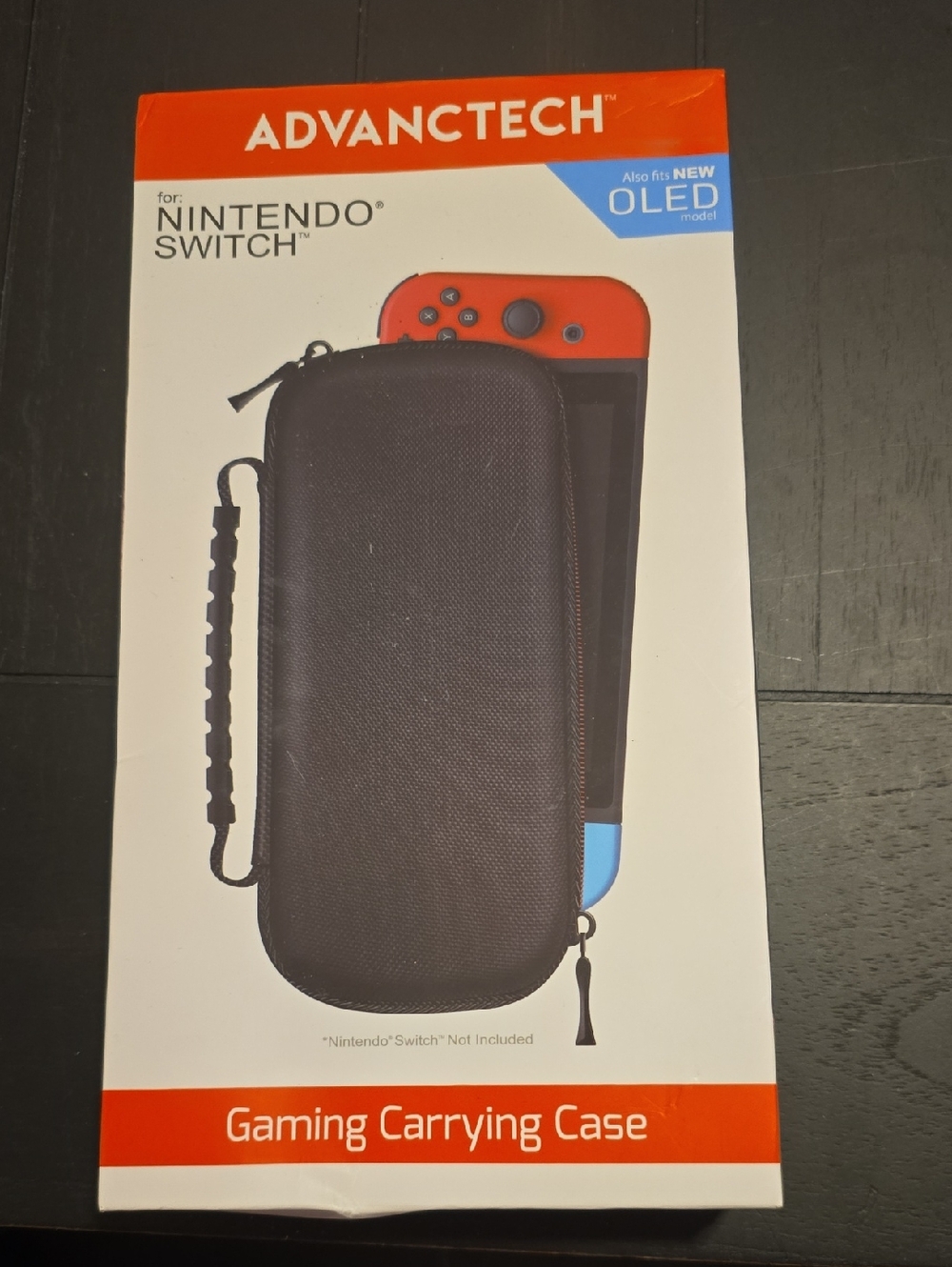 AdvancTech Gaming Carrying Case for Nintendo Switch - Black